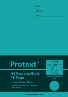 Protext A4 48pg 18mm Dotted Thirds Exercise Book