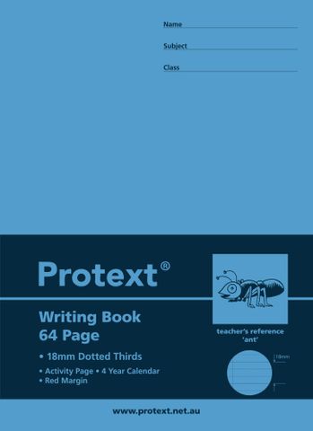 Protext 330x240mm 18mm Dotted Thirds Writing Book