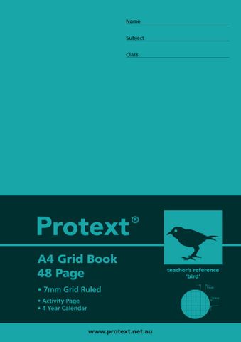 Protext A4 48pg 7mm Grid Book