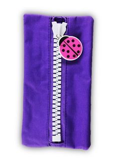 Protext Character Pencil Case - Purple Ladybrd