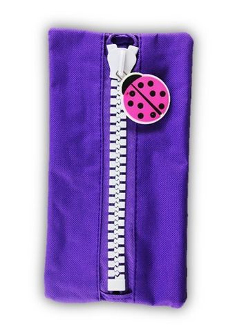 Protext Character Pencil Case - Purple Ladybrd