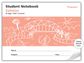 Protext Salmon 32pg Plain Student Notebook