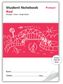 Protext Red 64pg 12mm Single Ruled Student Notebook