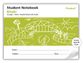 Protext Khaki 32pg 12mm Double Ruled/Guide Student Notebook