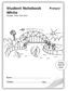 Protext White 64pg 5mm Grid Student Notebook