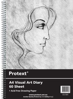 Protext A4 120pg 110gsm Clear PP Visual Art Diary