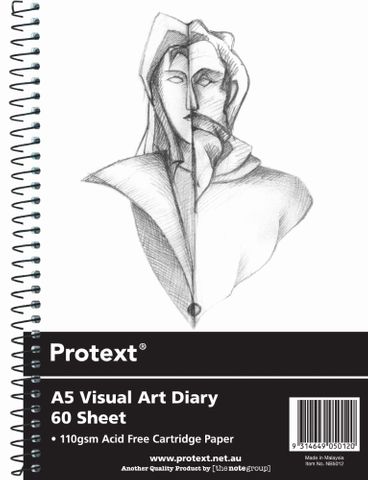Protext A5 120pg 110gsm Clear PP Visual Art Diary