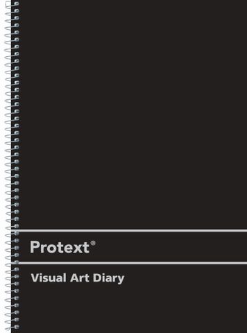 Protext A4 120pg 110gsm Black PP Visual Art Diary