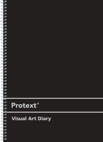 Protext A3 120pg 110gsm Black PP Visual Art Diary