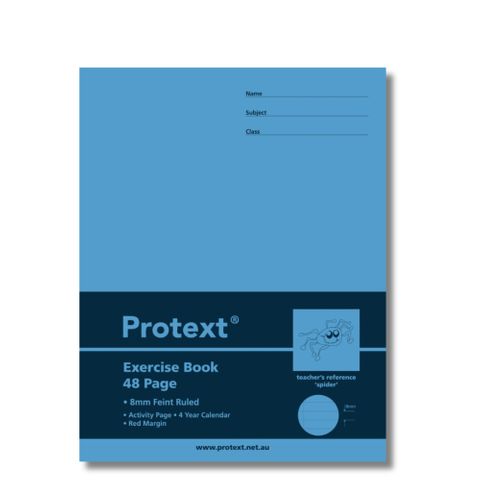 Protext 9*7 48pg 8mm Ruled Exercise Book