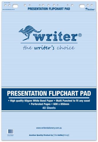 Writer 850*600mm 40 Sheet 60gsm Bond Flipchart pad Pk2