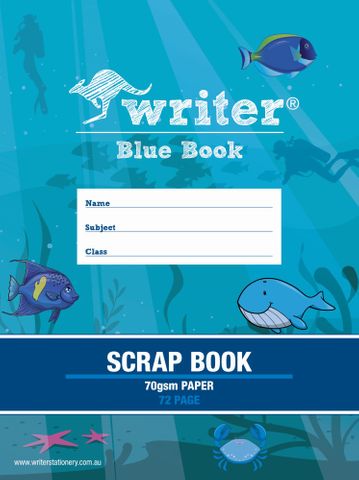 Blue Book 72pg Scrap Book 70gsm