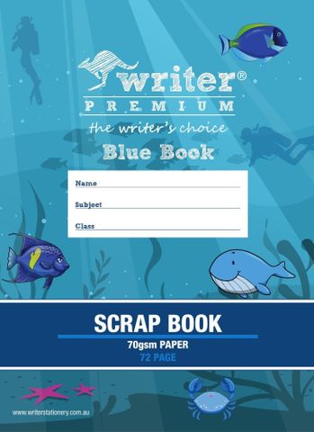 Blue Book 72pg Scrap Book 70gsm