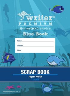 Blue Book 72pg Scrap Book 70gsm