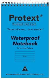 Protext Waterproof 7mm Ruled Notebook