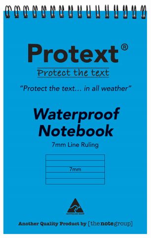 Protext Waterproof 7mm Ruled Notebook