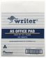 Writer A5 100lf Office White Plain Notepad