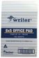 Writer 8*5 100lf Office White Ruled Notepad