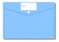 Protext Button Document Wallet Blue
