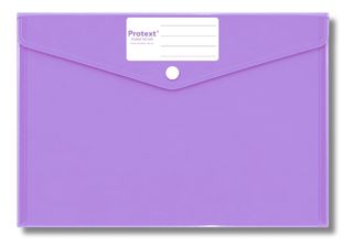 Protext Button Document Wallet Purple