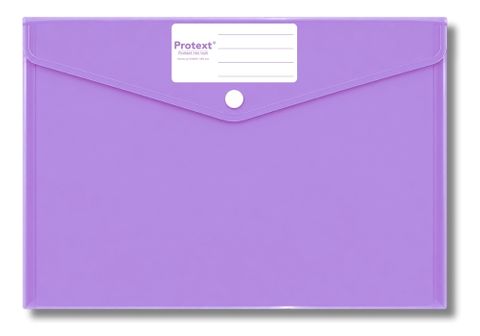 Protext Button Document Wallet Purple