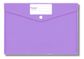 Protext Button Document Wallet Purple