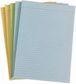 Writer A4 50lf Mixed Coloured Ruled Notepads Pk5