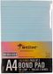 Writer A4 50lf Mixed Coloured Ruled Notepads Pk5