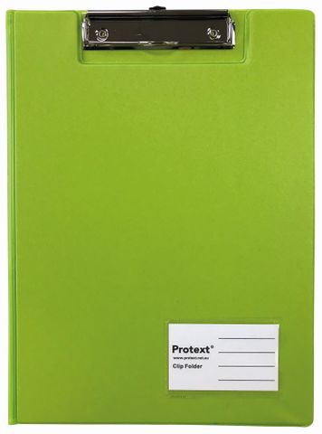 Protext A4 PP Clip Folder - Lime Green