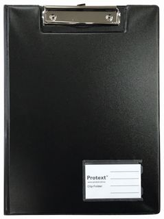 Protext A4 PP Clip Folder - Black