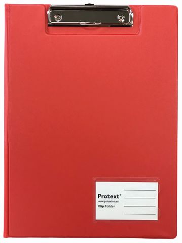 Protext A4 PP Clip Folder - Red