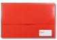 Protext Foolscap Velcro Doc Wallet -Red