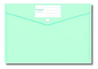 Protext Button Document Wallet Green