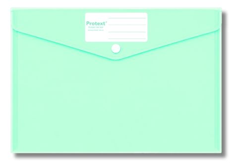 Protext Button Document Wallet Green