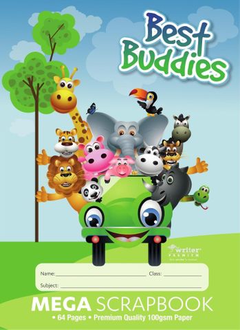 Best Buddies Mega 64p Scrap Book 100gsm