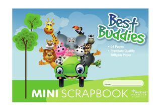 Best Buddies Mini 64pg Scrap Book 100gsm