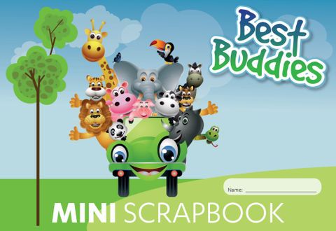 Best Buddies Mini 64pg Scrap Book 100gsm