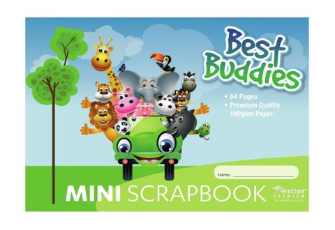 Best Buddies Mini 64pg Scrap Book 100gsm