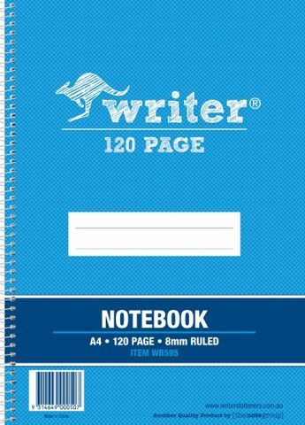 WRITER A4 120pg Note Book