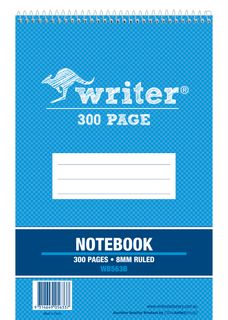 Writer 8*5 300pg Notebook