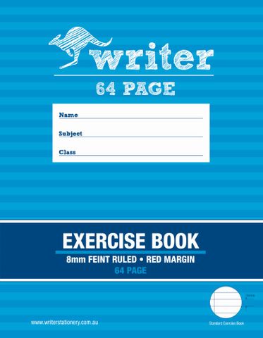 Writer 9*7 64pg 8mm Ruled Exercise Book