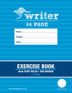 Writer 9*7 64pg 8mm Ruled Exercise Book