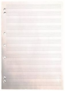 Writer A4 50 sheet 70gsm Music Notepad