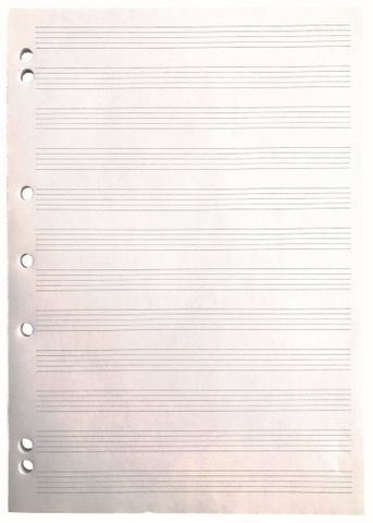 Writer A4 50 sheet 70gsm Music Notepad