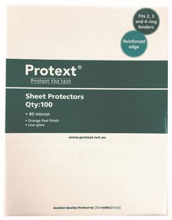 Protext Economy 40 Mic Sheet Protectors pk100