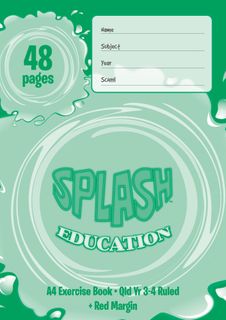 Splash A4 48pg Qld Yr3/4 Ruled Exercise Book