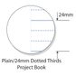 Writer Premium 330x240mm 64pg 24mm Dotted Thirds Project Book