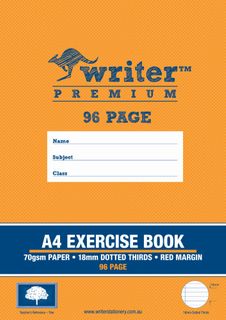 Writer Premium A4 96pg 18mm Dotted Thirds Exercise Book