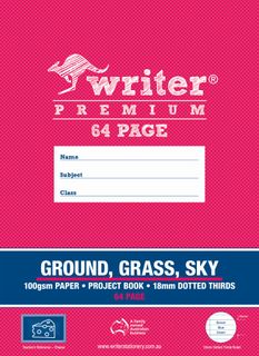 Writer Premium 64pg 18mm D/Ts G/G/S Project Book