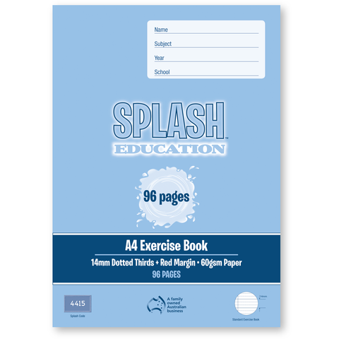 Splash A4 96pg 14mm D/T's Ex Book